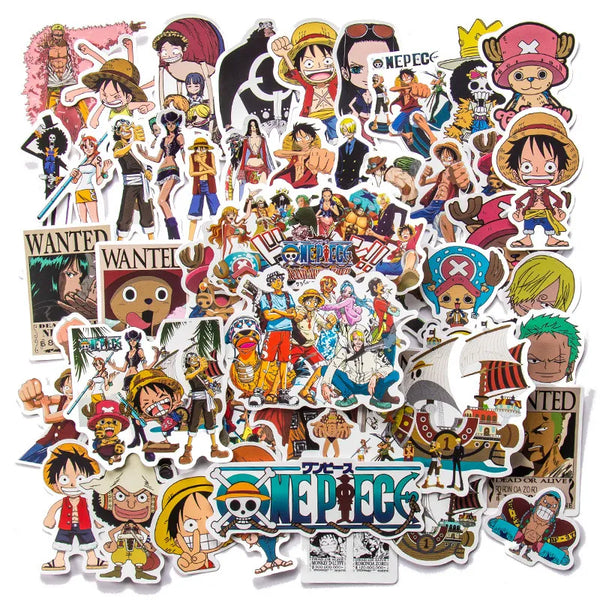 Ultimate Luffy Sticker Collection: Anime Decals for Notebook, Motorcycle, Skateboard, and More!