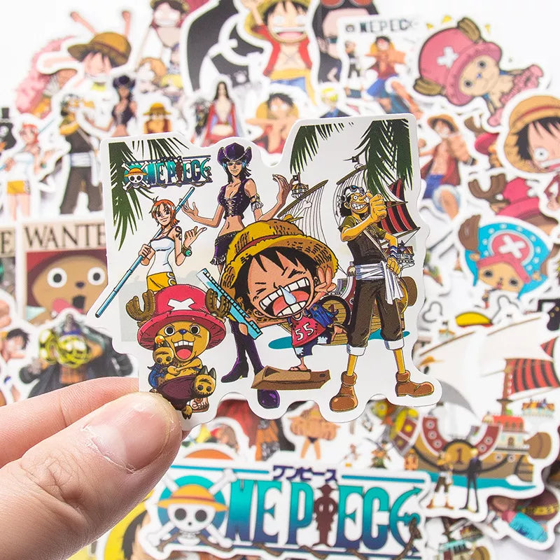 Ultimate Luffy Sticker Collection: Anime Decals for Notebook, Motorcycle, Skateboard, and More!