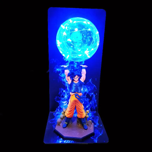 Dragon Ball Z Ultra Instinct Son Goku LED DIY Lamp: Action Figure Bedroom Decor