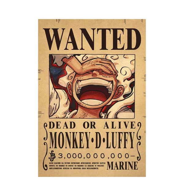 One Piece Vintage Bounty: Luffy Wanted Poster Set